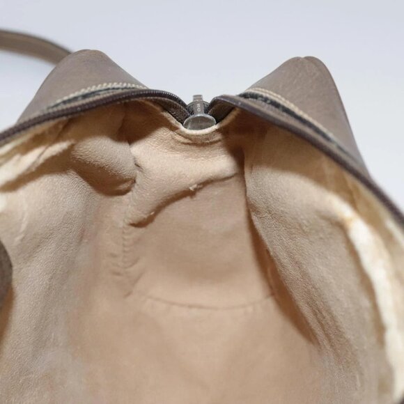 GUCCI Web Sherry Line GG Supreme Shoulder Bag PVC Beige Red Green Auth mr832 - Picture 12 of 16